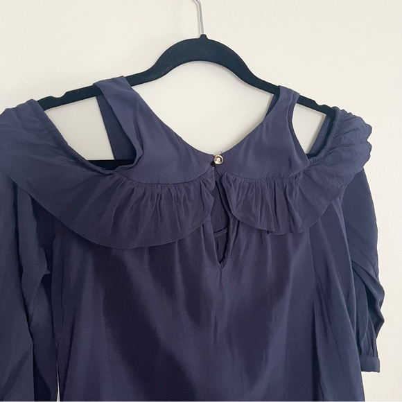 Maeve cold shoulder ruffle top size 6 - Picture 3 of 5